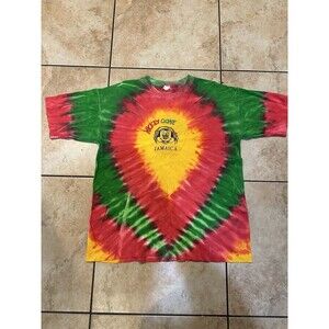 Vintage Mickey‎ Mouse Gone Dread Tie Dye T Shirt Jamaican Rasta 90s